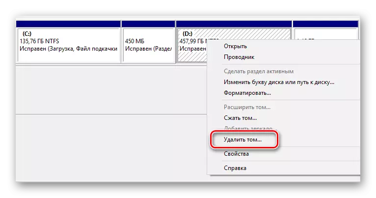 Diska sapludināšanas procedūra, izmantojot disku kontroles komponentu sistēmā Windows 10