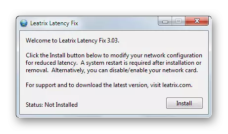 LEATRIX延遲修復實用程序