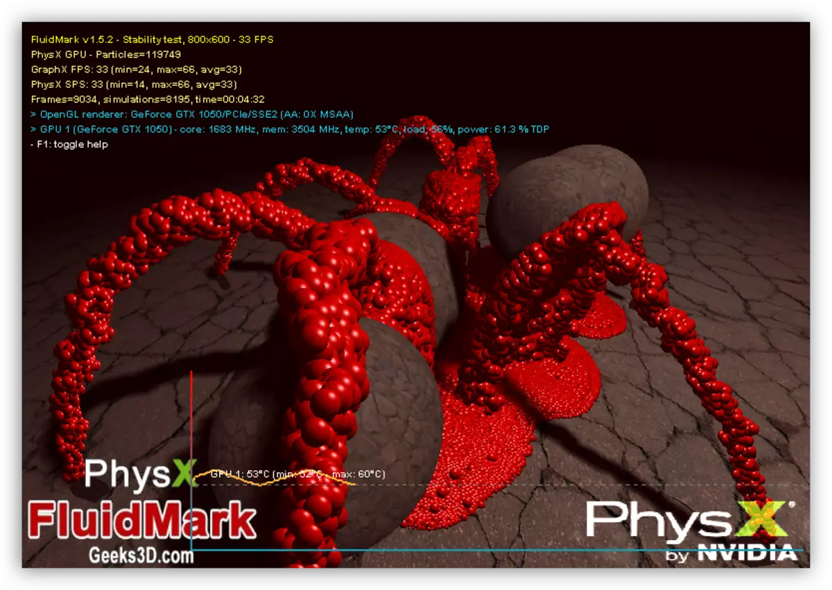 Physx Fluidmark Video Card Testing-programma
