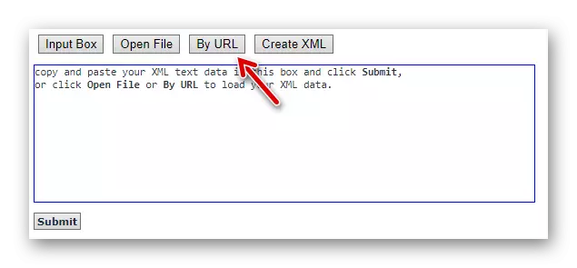 Ir á forma de importación do documento XML na ligazón en XMLGrid