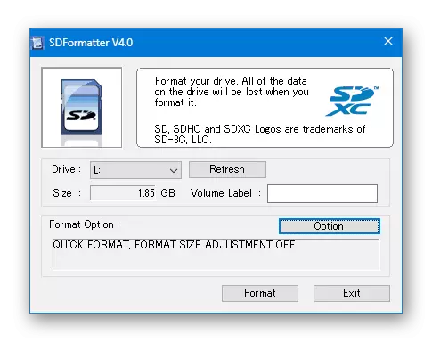 主窗口SDFormatter程序