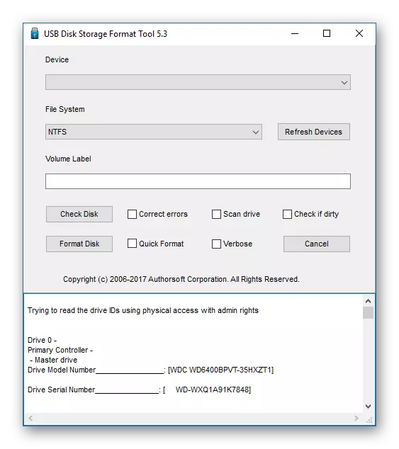 Screen kuu HP USB disk format format format