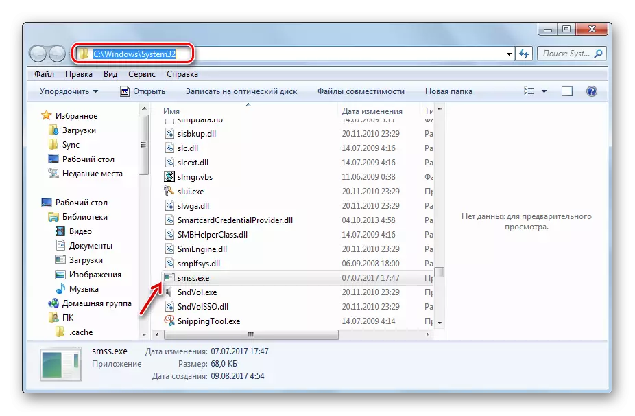 Windows資源管理器中的SMS.exe文件位置位置