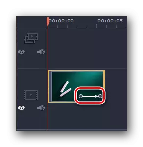 Displaying an icon enlarge li ser video Movavi Video Editor