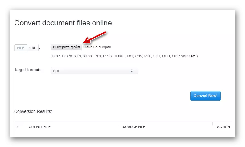 online ACONVERT Converter Document açılış forma