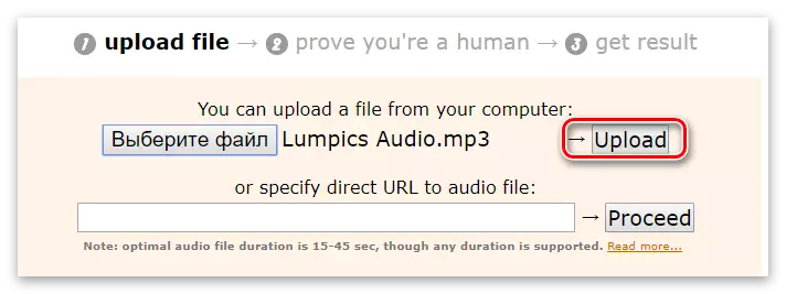 Gumb za prijenos za preuzimanje audio snimke na audio usluge
