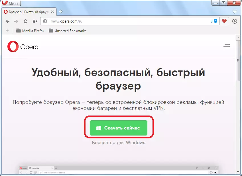 在Internet Opera浏览器的示例中重新安装浏览器