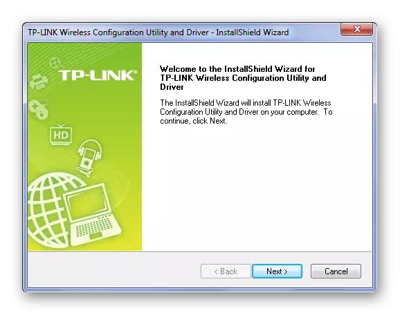 TP-LINK TL-WN721N Installation Welcome Window