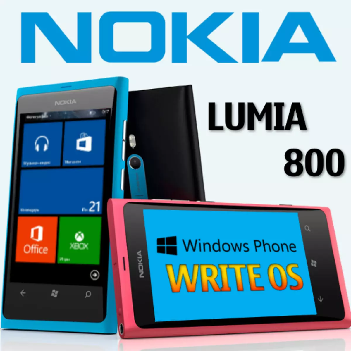 Lumia 800 cadarnwedd