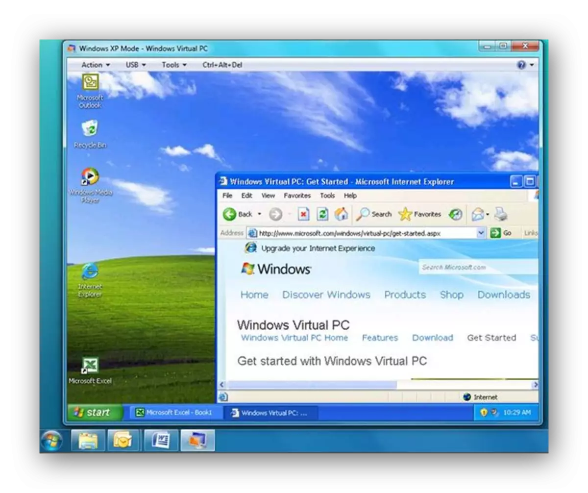 Windows XP Windows 7 Emulation.