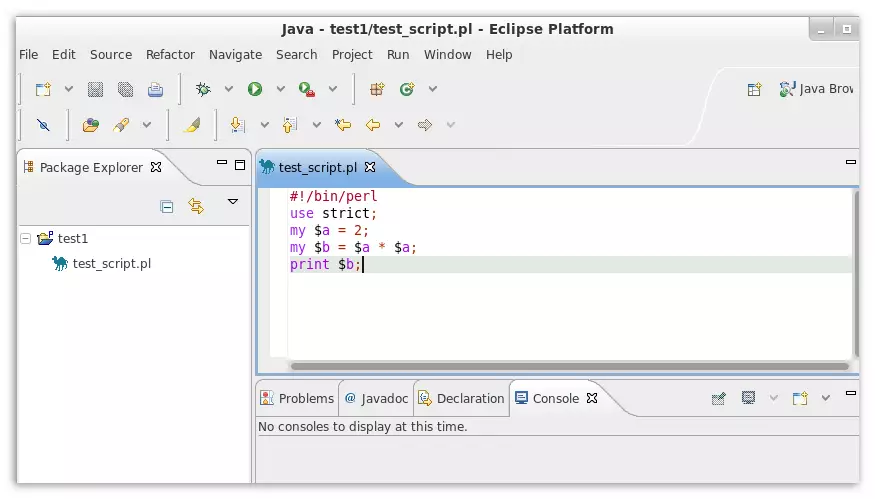 Editor de texto Eclipse para Linux