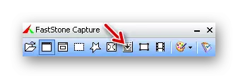 Select the capture of windows with scrolling Faststone Capture