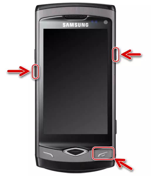 Прашыўка Samsung Wave GT-S8500 загрузка ў Download Mode