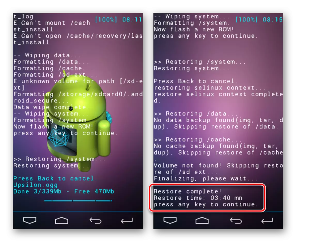 SAMSUNG kalaman GT-S8500 Philz Touch farfadowa da na'ura na android Ci gaba