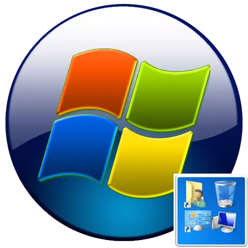 Mahaigaineko ikonoak Windows 7-n