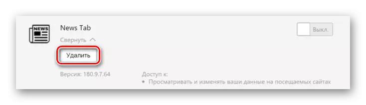 Eliminare Supliment Yandex.Browser