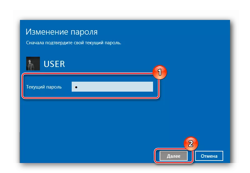 Procedura di modifica della password utilizzando i parametri di sistema in Windows 10