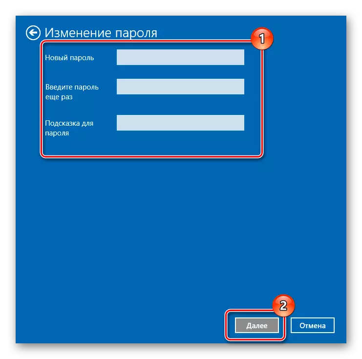 Il processo di modifica della password esistente attraverso i parametri di sistema in Windows 10