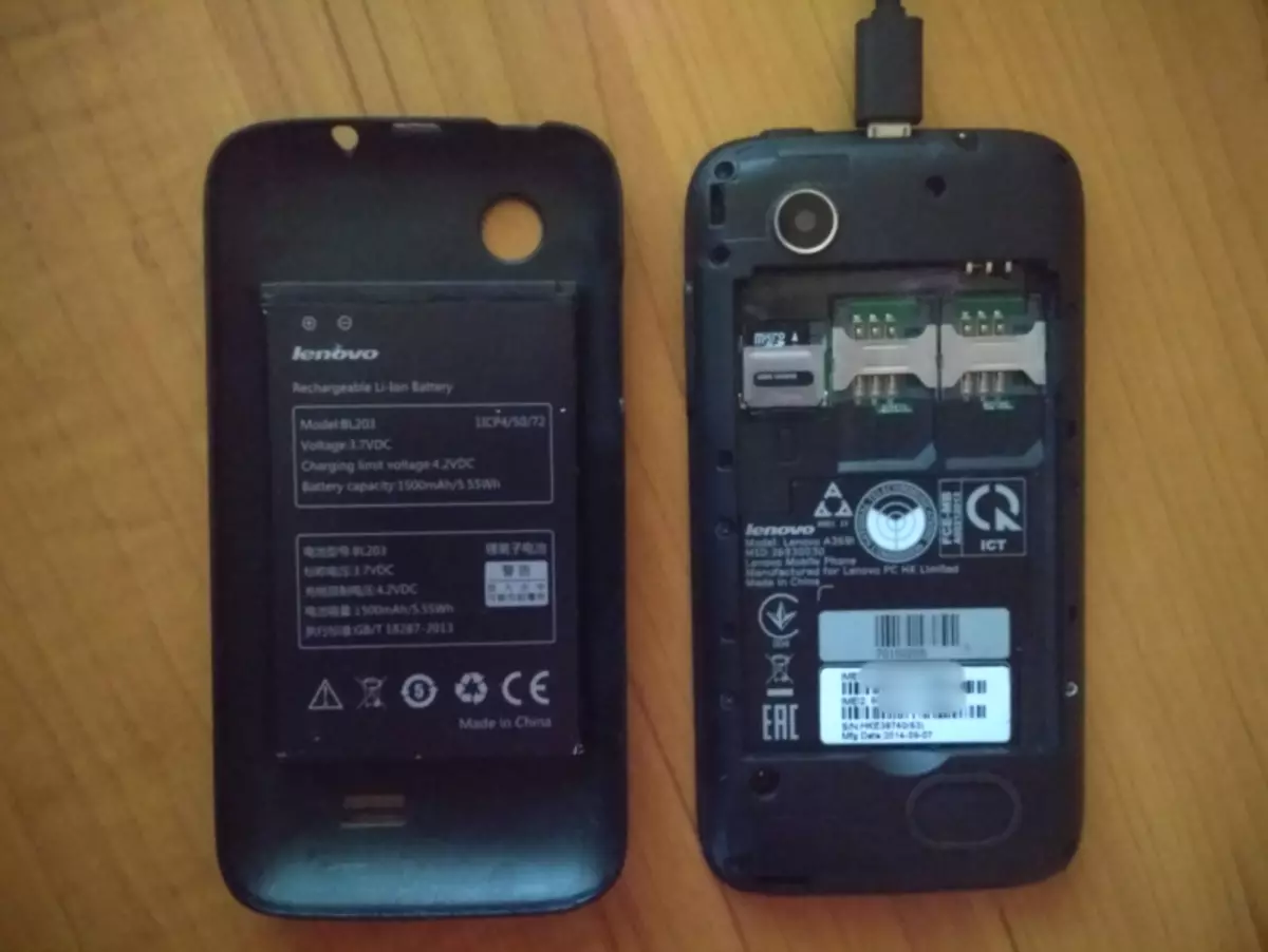 Lenovo IdeaPhone A369i kapcsolat akkumulátor nélkül firmware