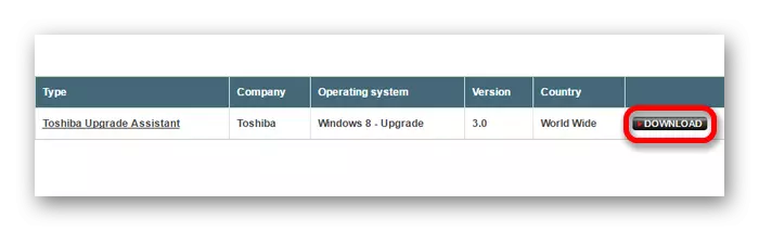 Loading the program to update TOSHIBA drivers