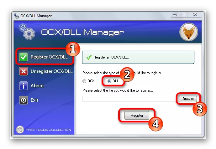 Programul OCX DLL Manager