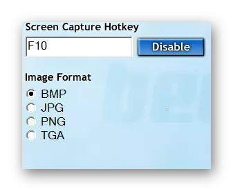 Fraps Image Capture Formats