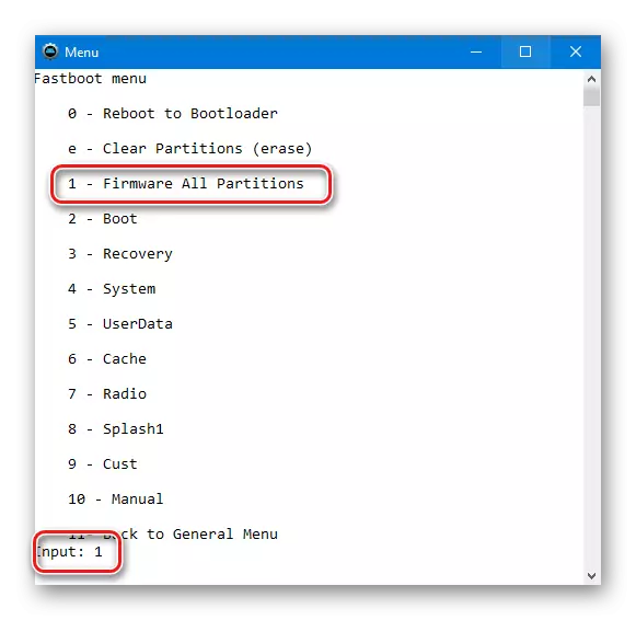 HTC D516 AdB Run Fastboot Menu Firmware alle partitioner