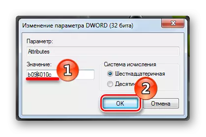 Endre attributter i Registerredigering i Windows 7