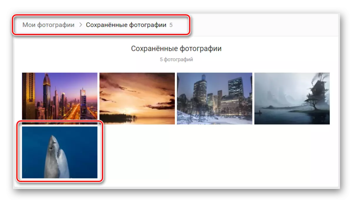 Инсталирање на нова слика на профилот користејќи претходно натоварени слики на веб-страницата на Vkontakte