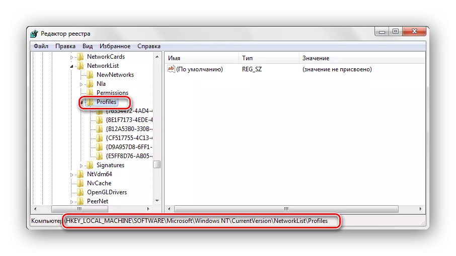 Registry Editor Path HKEY_LOCAL_MACHINESOFTWAREMICOROFTWindows NTCurrentVersionNetWorkListProfiles Windows 7