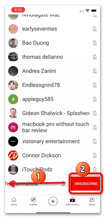 આઇફોન 7 પર YouTube પર સબ્સ્ક્રિપ્શન કેવી રીતે રદ કરવું