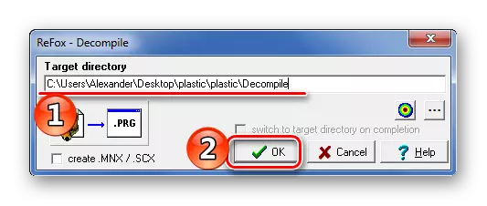 در حال اجرا Decompiling در Refox