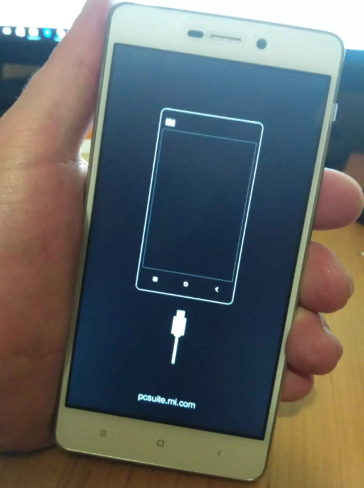Schermata del dispositivo di recupero di fabbrica Xiaomi Redmi 3S