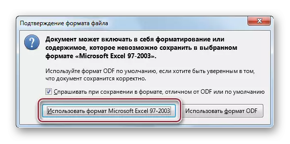 Konfirmimi i formatit në LibreOffice