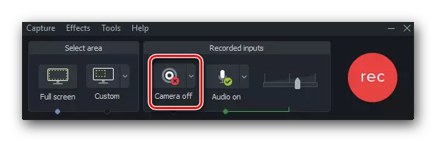Ativar ou desativar a gravação de vídeo da câmera