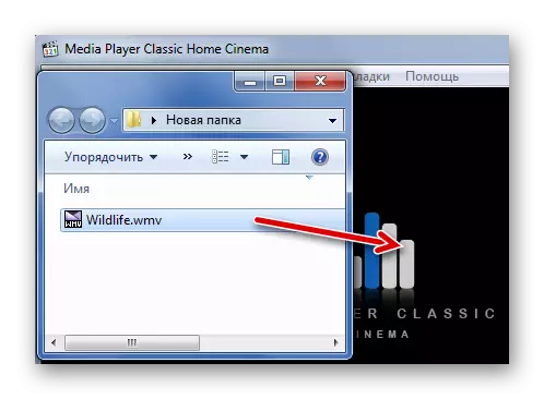 Arrastre de WMV no reprodutor multimedia Classic