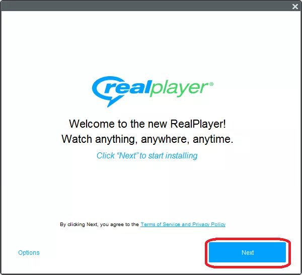 Enstale Plugin RealPlayer nan Opera