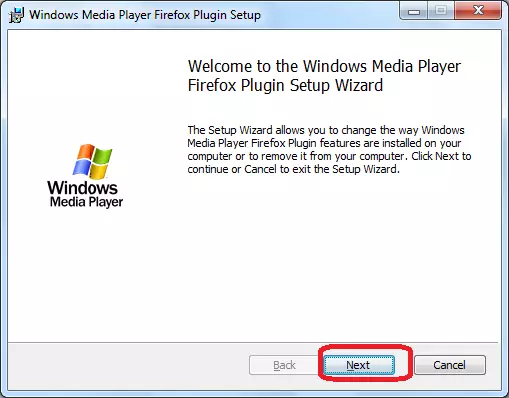 Installazione di Windows Media Player Plugin Player in Opera