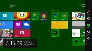 Panel de encamejas en Windows 8