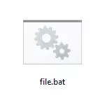 ວິທີການສ້າງແຟ້ມ bat ໃນ Windows