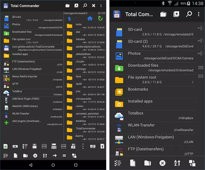 File Manager Total Commander per Android