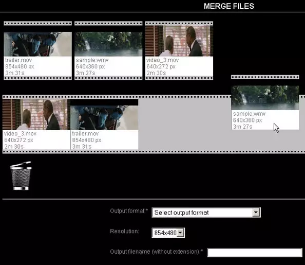 Obrezovanje in kombiniranje video v Video Toolbox