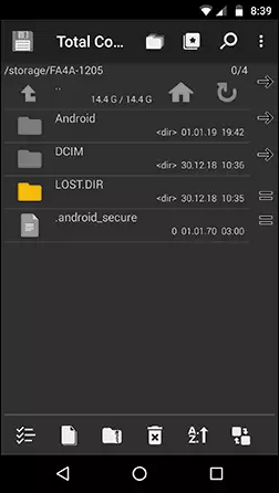 Lost.dir Folder di Android di Manajer File