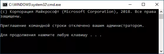 Command Line Invitation Disabled ng Administrator.