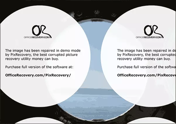Hasil pemulihan dalam PixRecovery