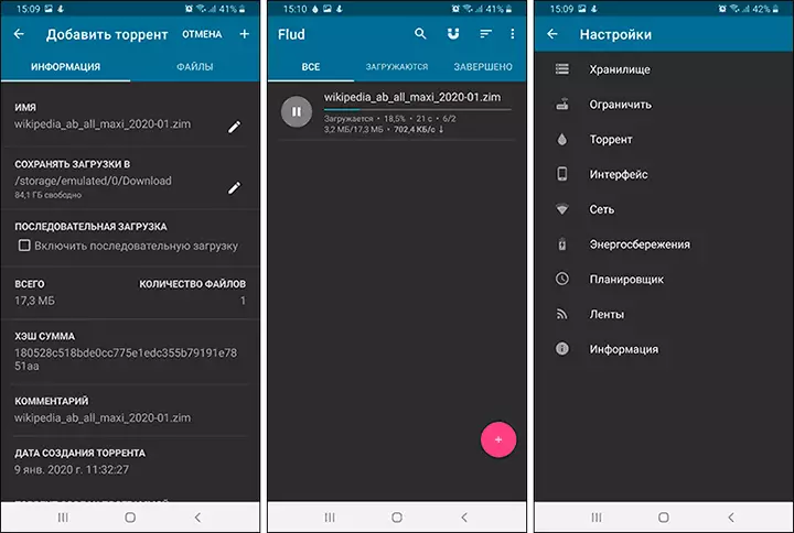 Torrent Client Flud for Android