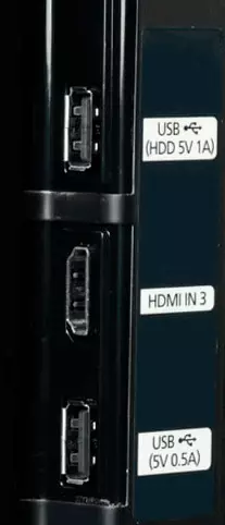 USB-connectors op TV