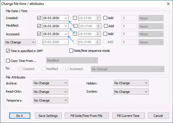 Editing data creation, change and opening file