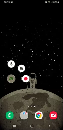 Gravació de la pantalla inicial Android en jocs de reproducció