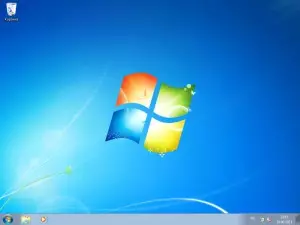 Windows 7 wis diinstal kanthi sukses ing laptop